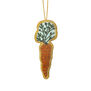 Carrot embroidered decoration